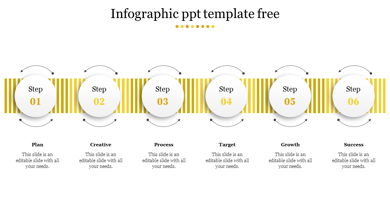 Free - Best Infographic PPT Template Free Slide